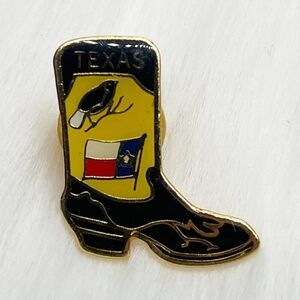 🔮 5/$25 Vintage Texas Cowboy‎ Boot Pin